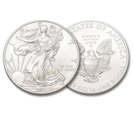 1 Ounce 2014 American Silver Eagle.